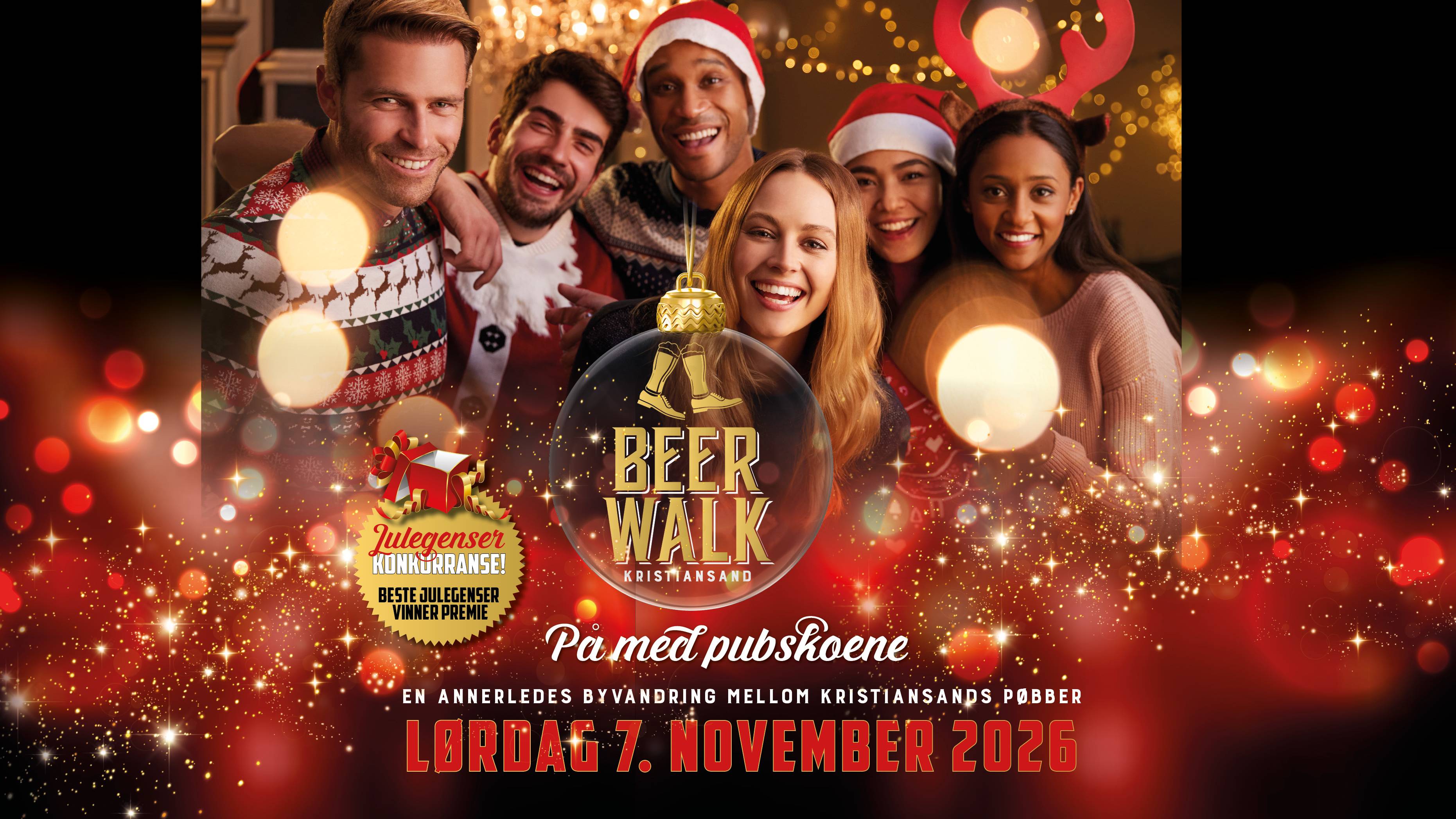 Beer Walk Kristiansand - På Med Pubskoene - lørdag 7. november 2026