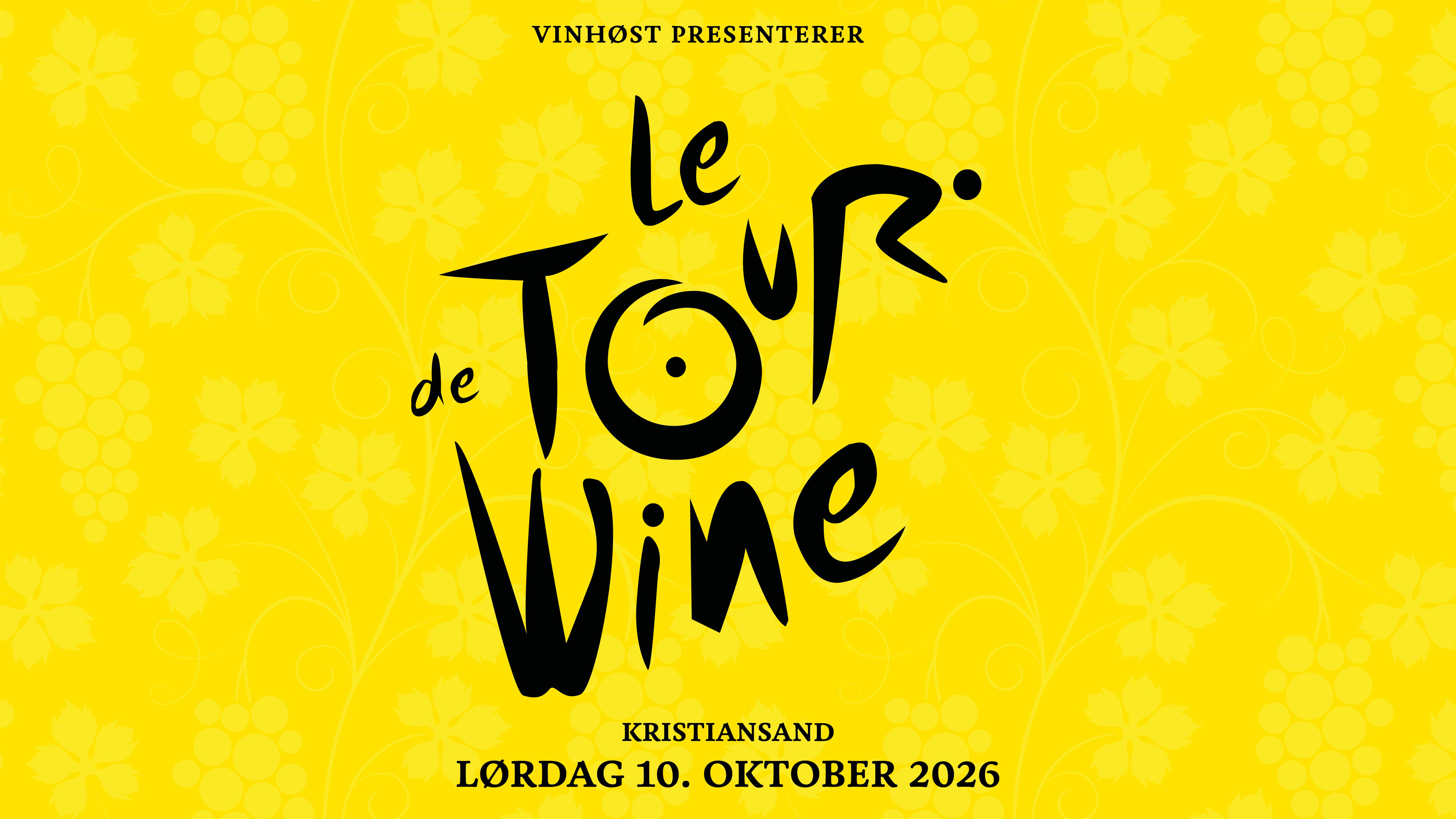 Le Tour De Wine Lørdag 10. oktober 2026