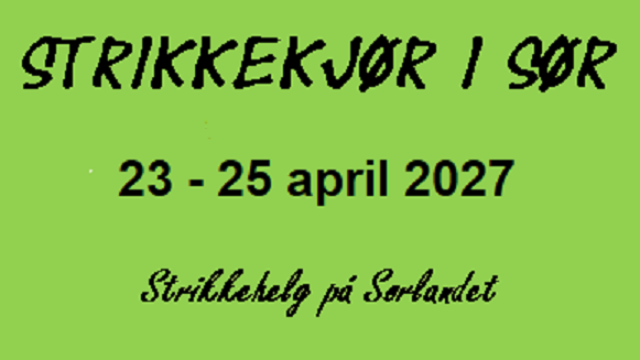 Strikkekjør i Sør 2027