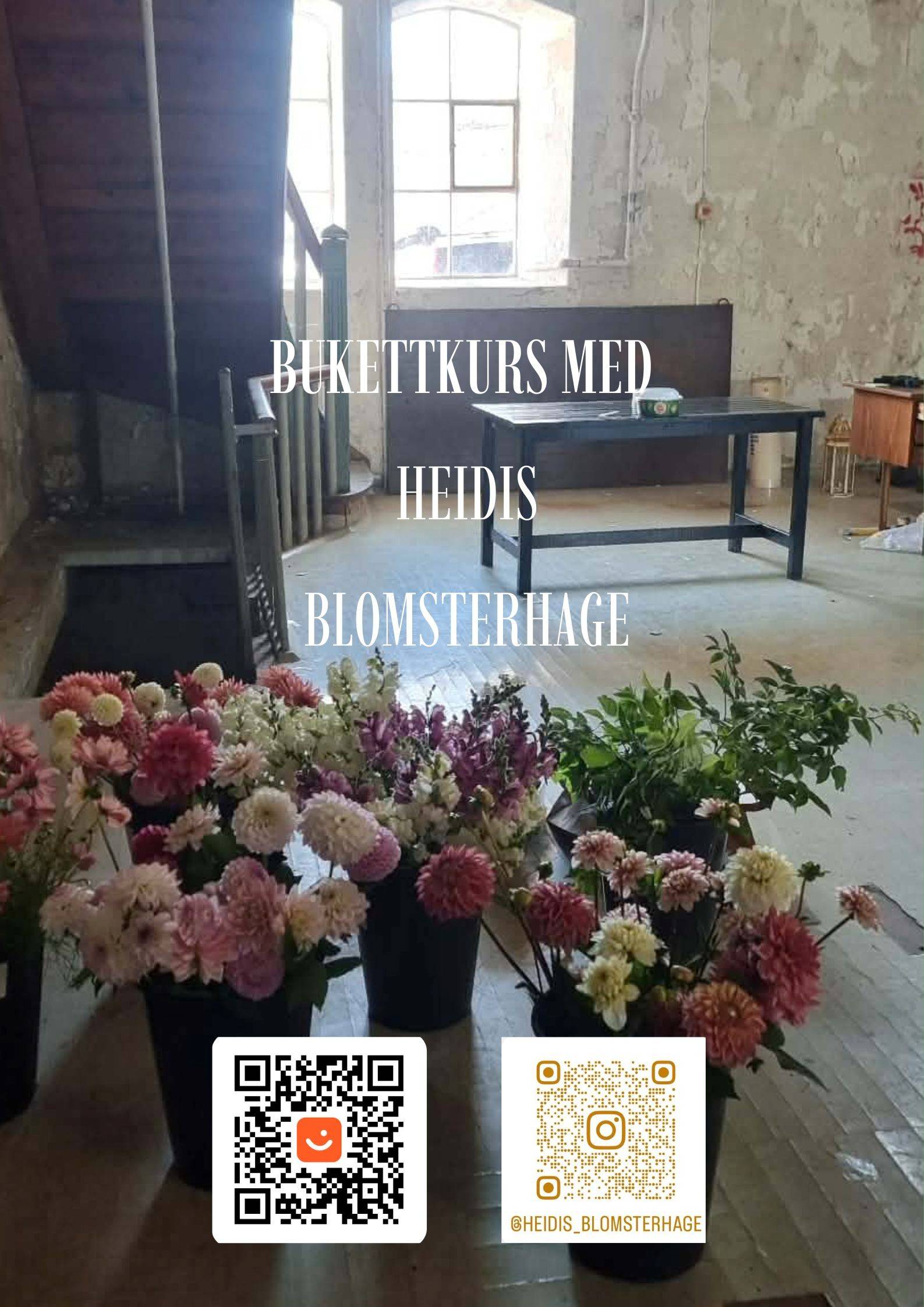 Bukett kurs  med Heidis Blomsterhage