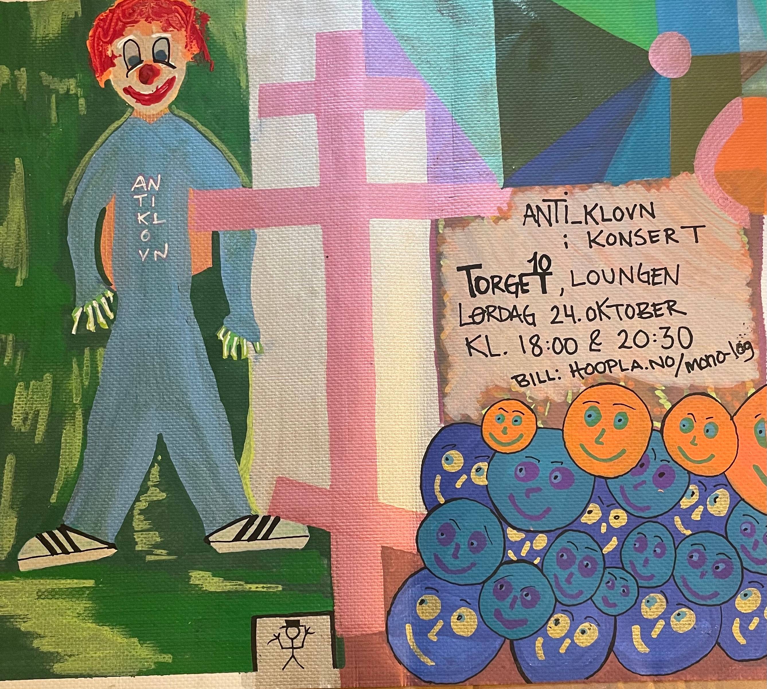 Plakat for ANTI_KLOVN, TORGET_10