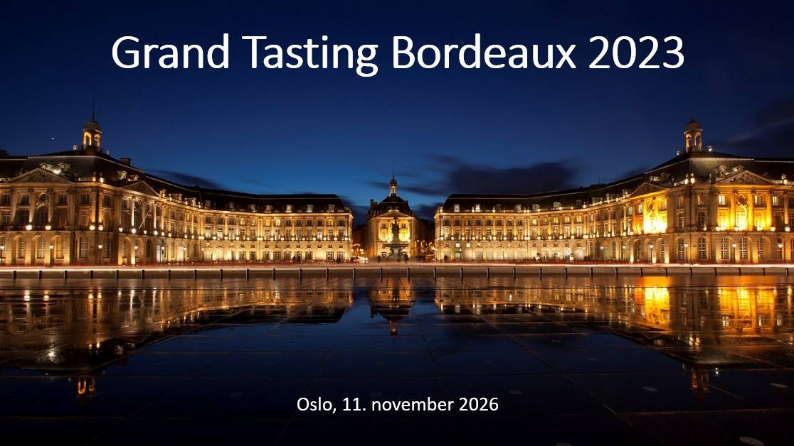 Grand Tasting Bordeaux 2023 - Oslo