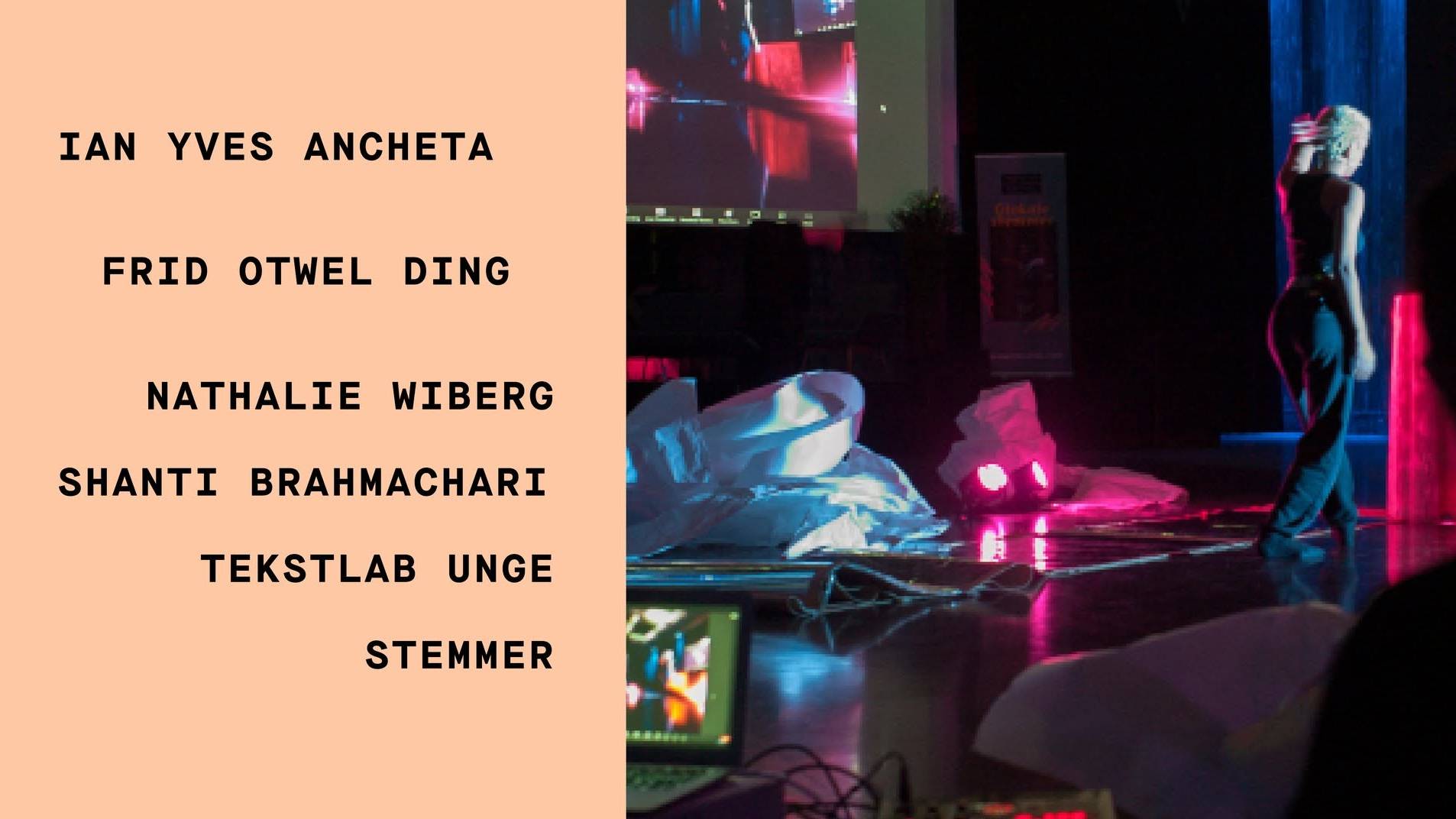 Scratch Live: Tekst i bevegelse (en del av Glokale Stemmer festival)