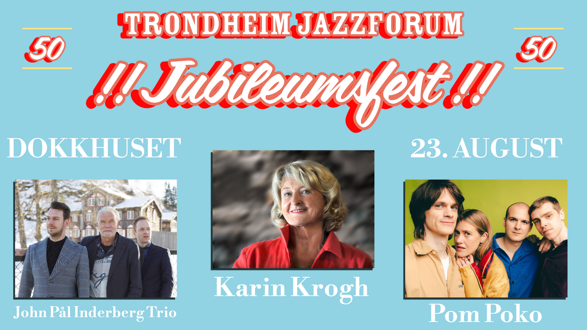 Bilde for arrangement Jubileumsfest! – Trondheim Jazzforum 50 år