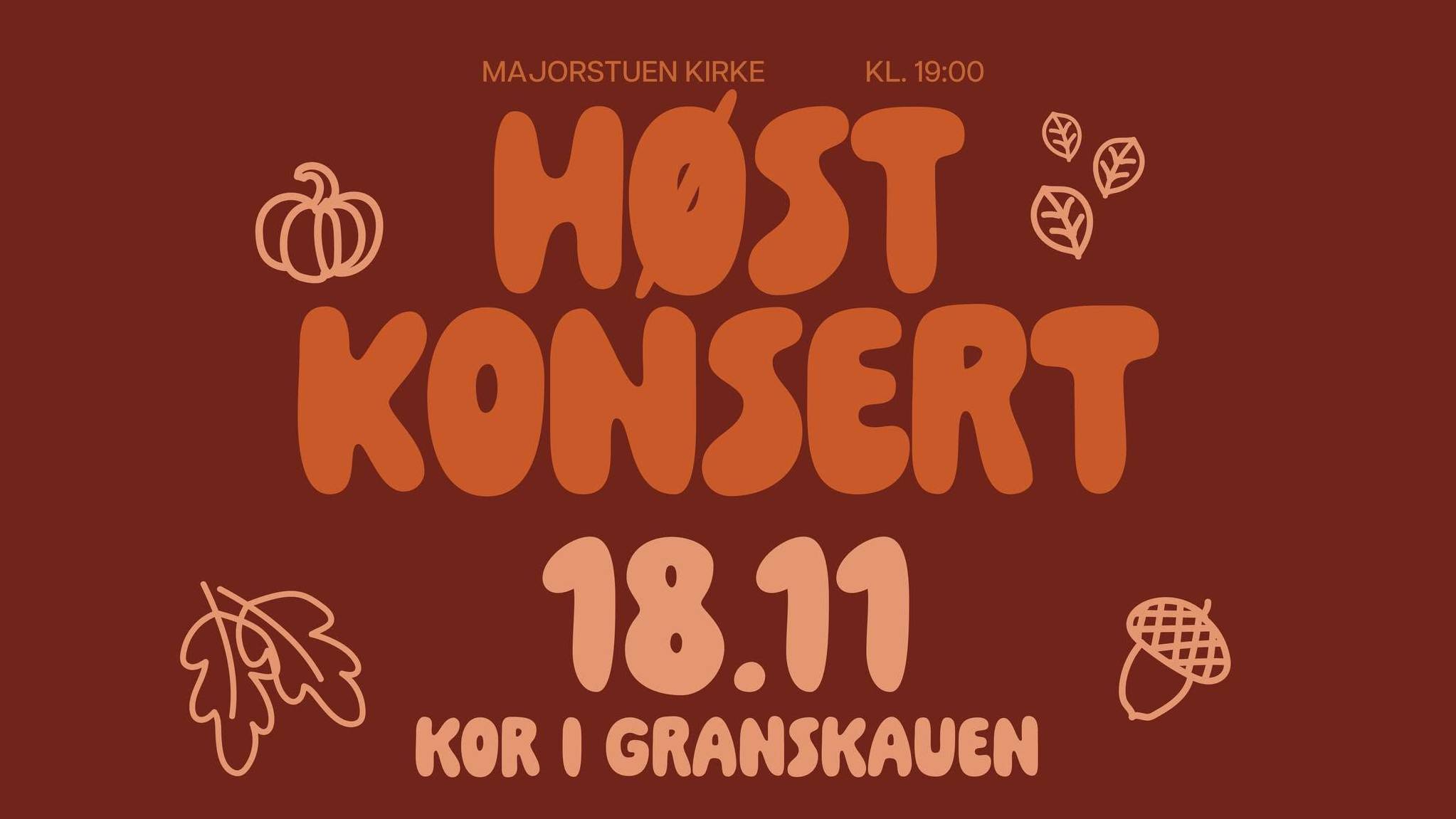 Høstkonsert med Kor i Granskauen