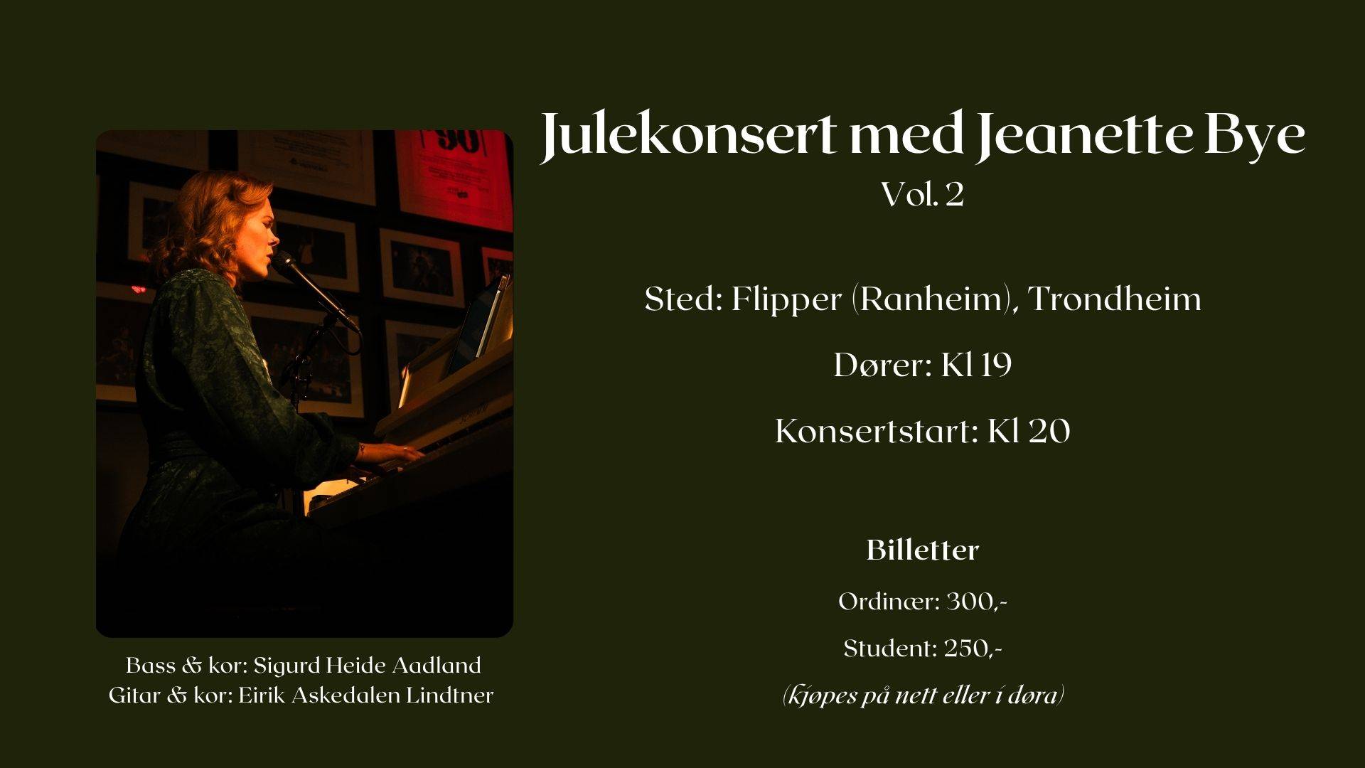 Julekonsert med Jeanette Bye // Trondheim, Vol.2