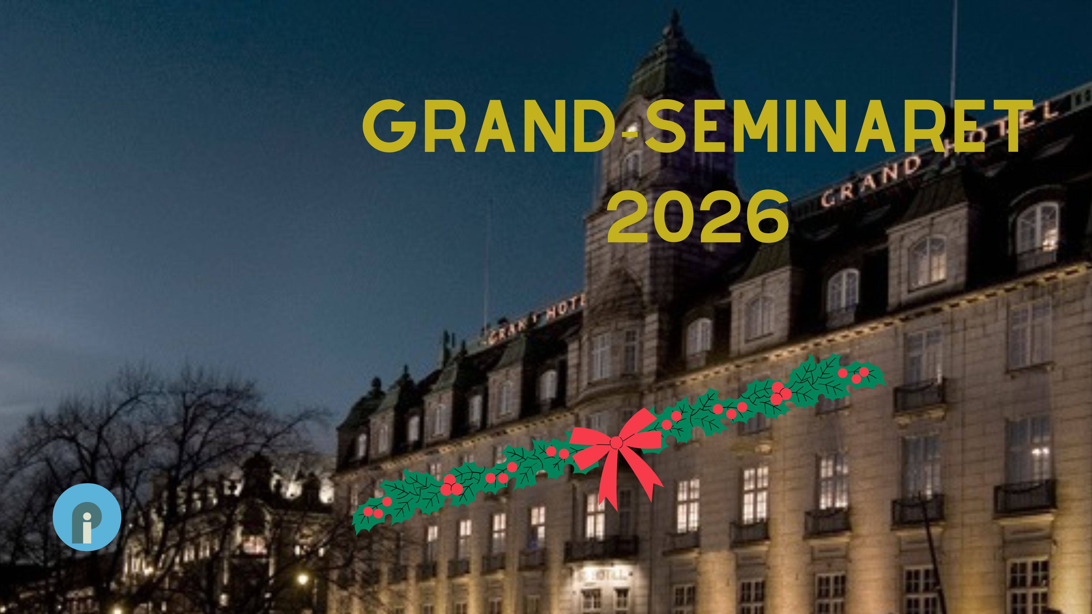 Grand-seminar 2026
