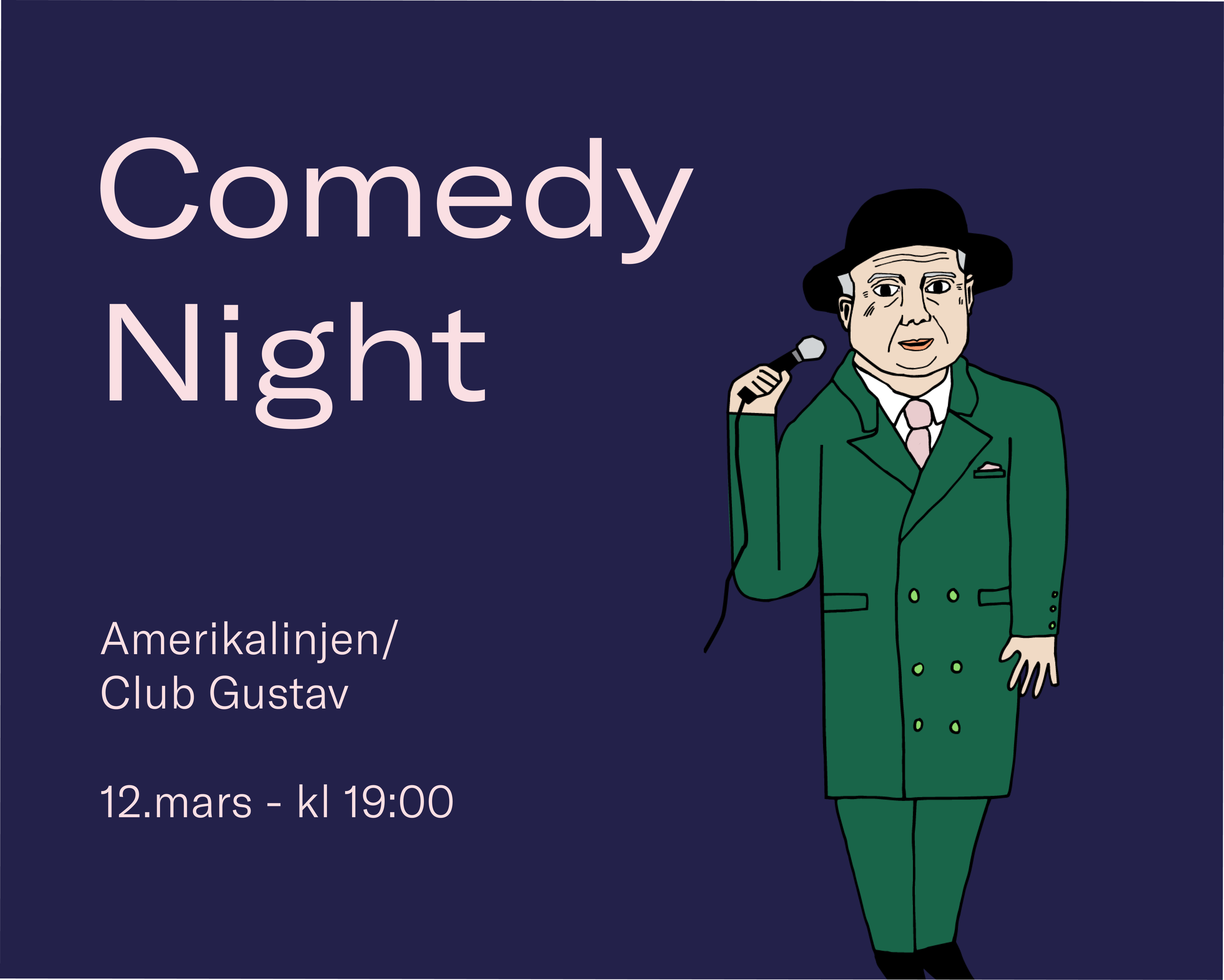 Bilde for arrangement COMEDY NIGHT 🎙️