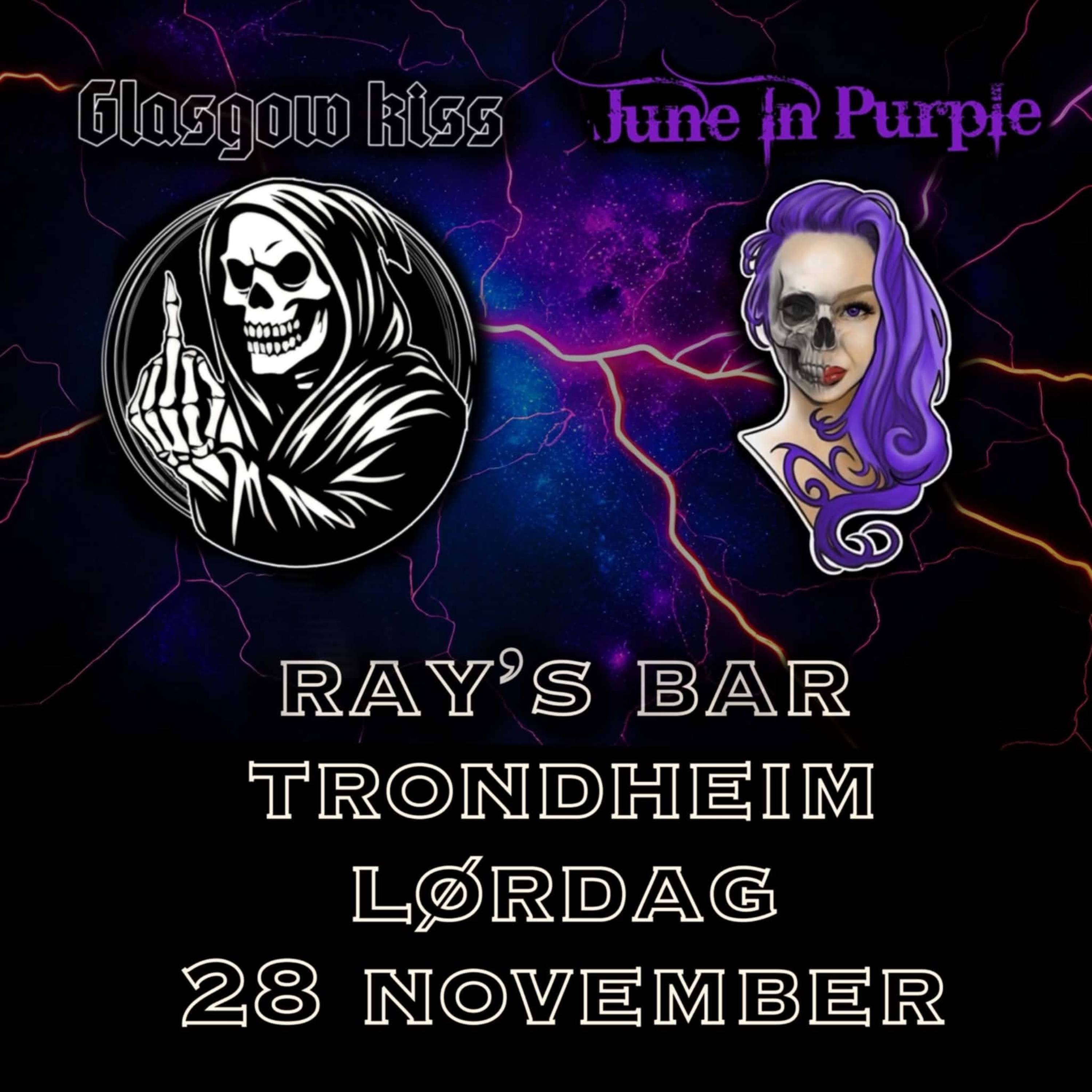 GLASGOW KISS // JUNE IN PURPLE på Ray's Bar