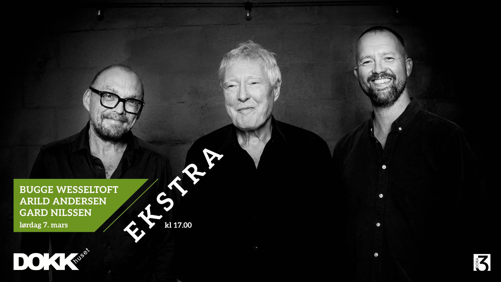 Bilde for arrangement EKSTRA: Bugge, Arild og Gard på Dokkhuset