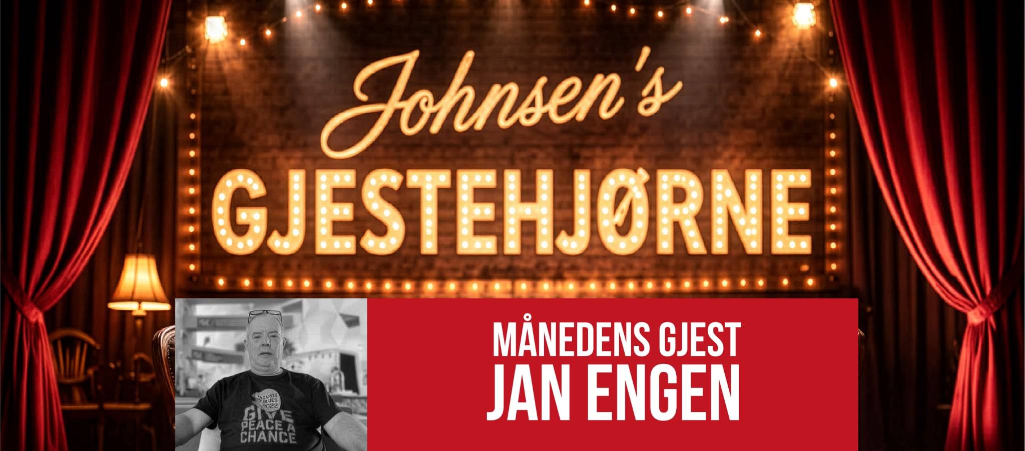Bilde for arrangement Johnsen`s Gjestehjørne - Oktober gjest Jan Engen 