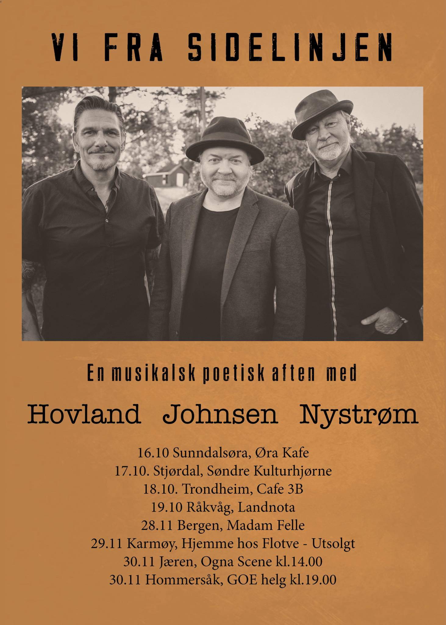 Bilde for arrangement VI FRA SIDELINJEN - En musikalsk poetisk aften