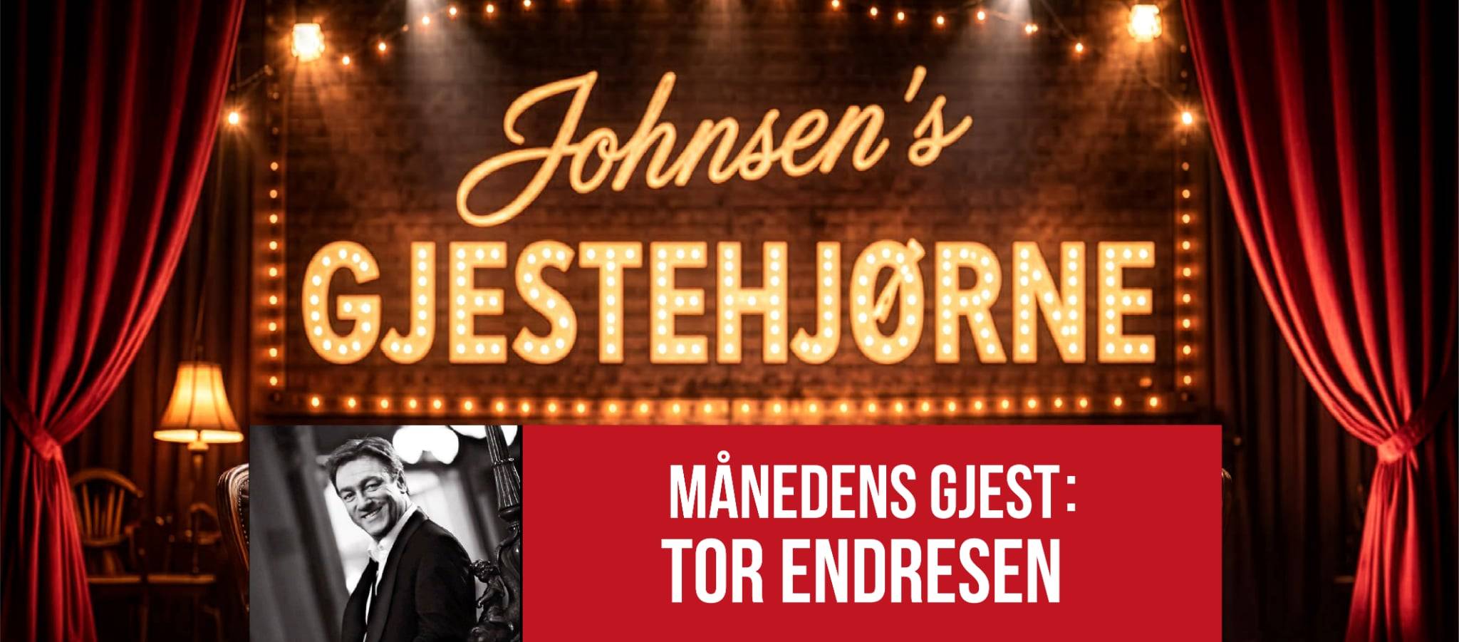 Bilde for arrangement Johnsen`s Gjestehjørne . Gjest i Juni Tor Endresen