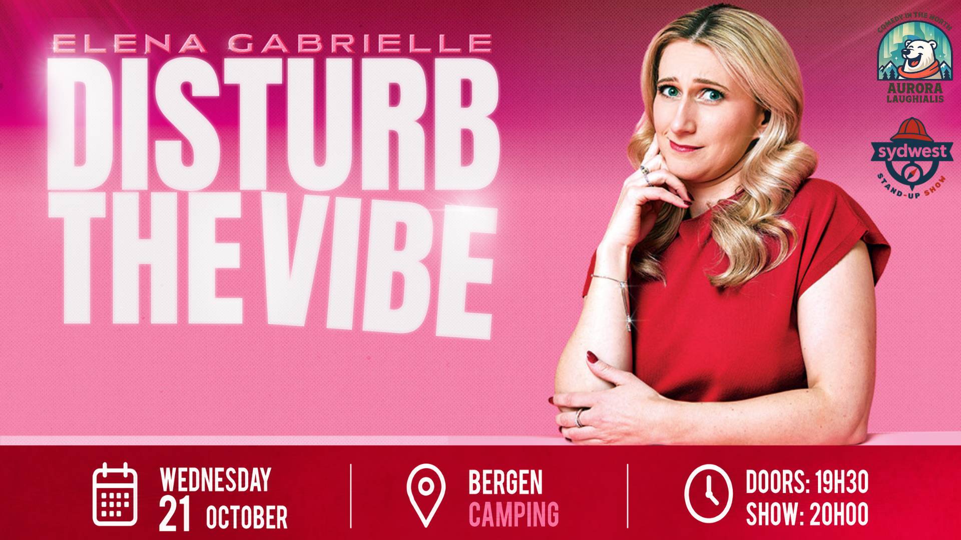 Elena Gabrielle – Disturb the Vibe - English Stand-Up Comedy in Bergen