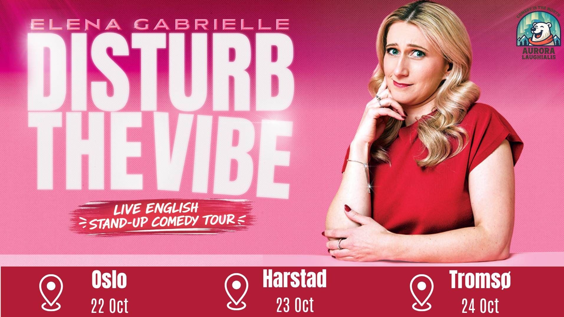 Elene Gabrielle - Disturb the Vibe - Live English Comedy Show in Tromsø