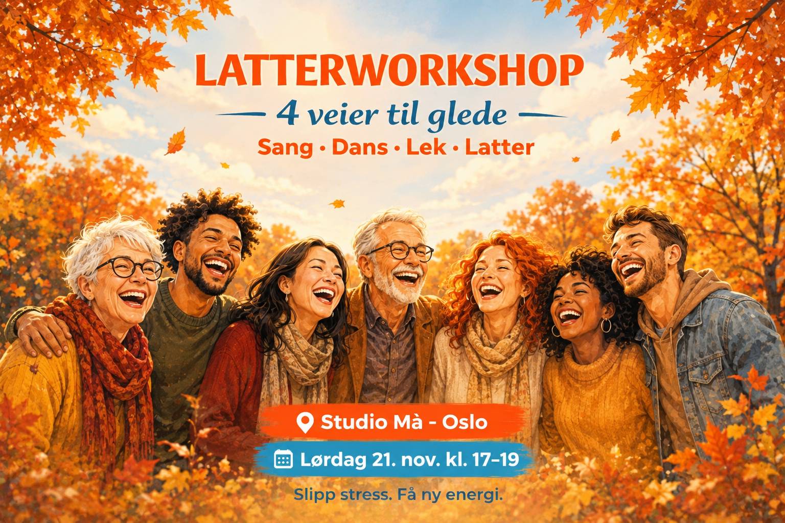 LATTERWORKSHOP – 4 veier til glede