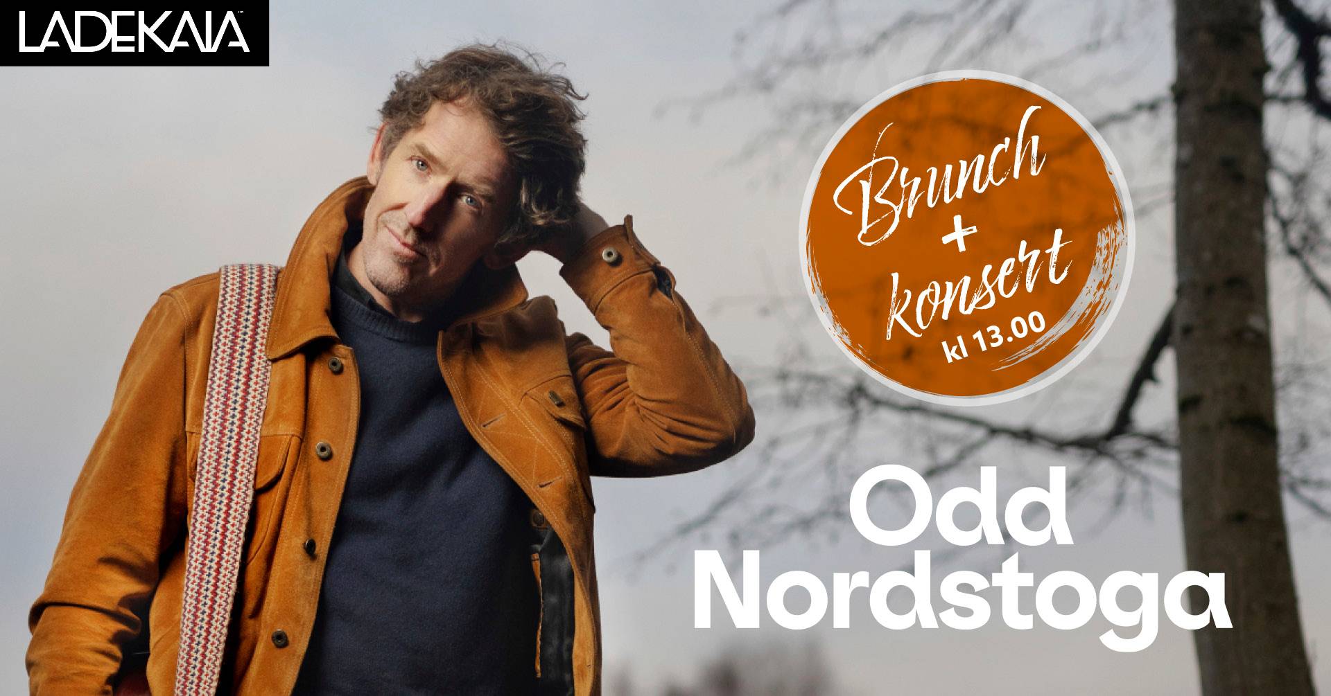 Bilde for arrangement Få bill: Brunch 25. oktober: Odd Nordstoga på Ladekaia