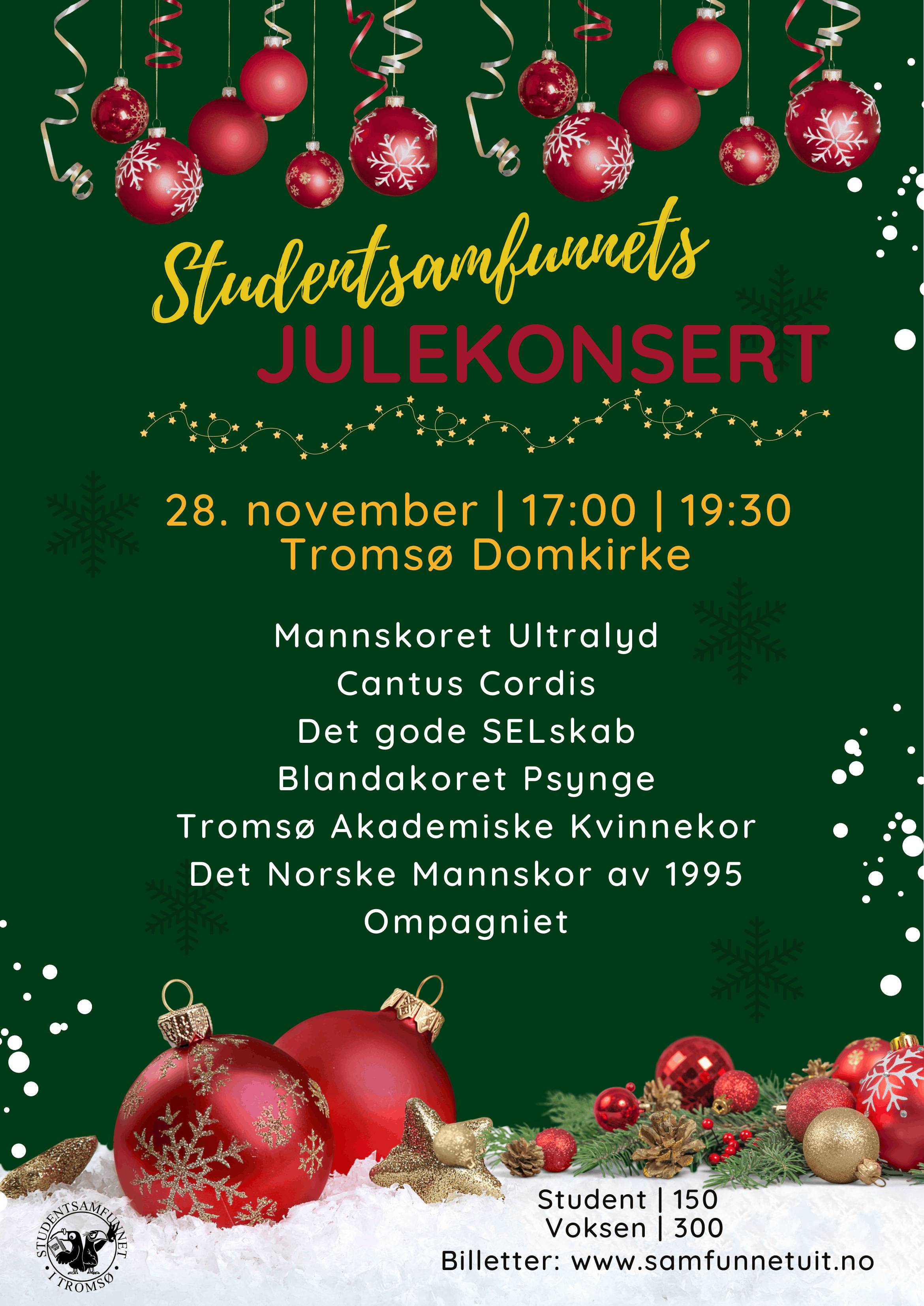 Studentsamfunnets julekonsert 2026