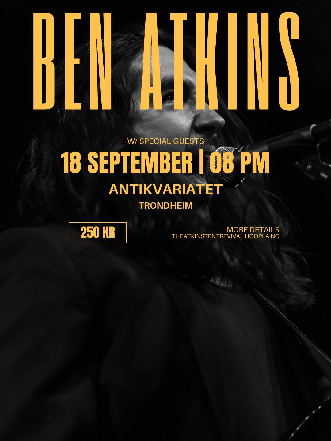 Bilde for arrangement Ben Atkins @ Antikvariatet - 18/09